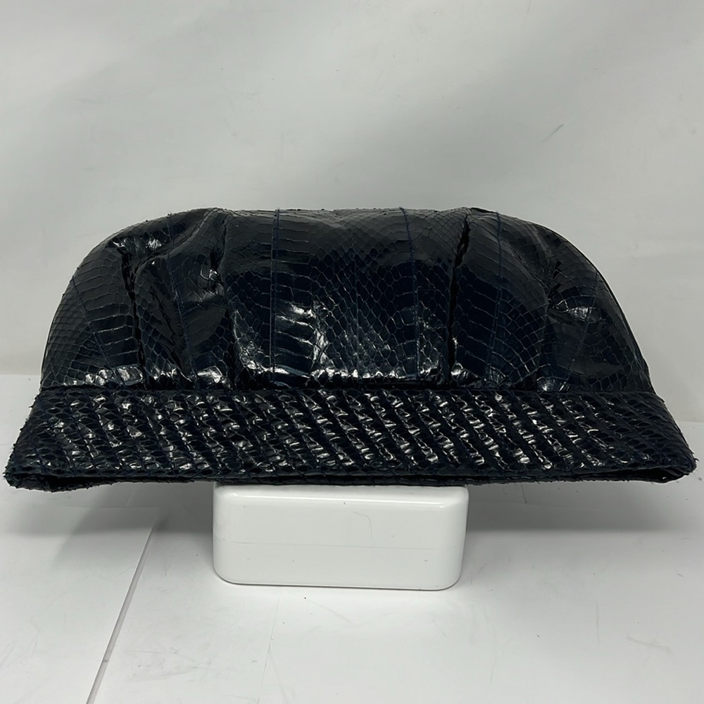 Aspects Navy Blue Python Snakeskin Clutch Shoulde… - image 7